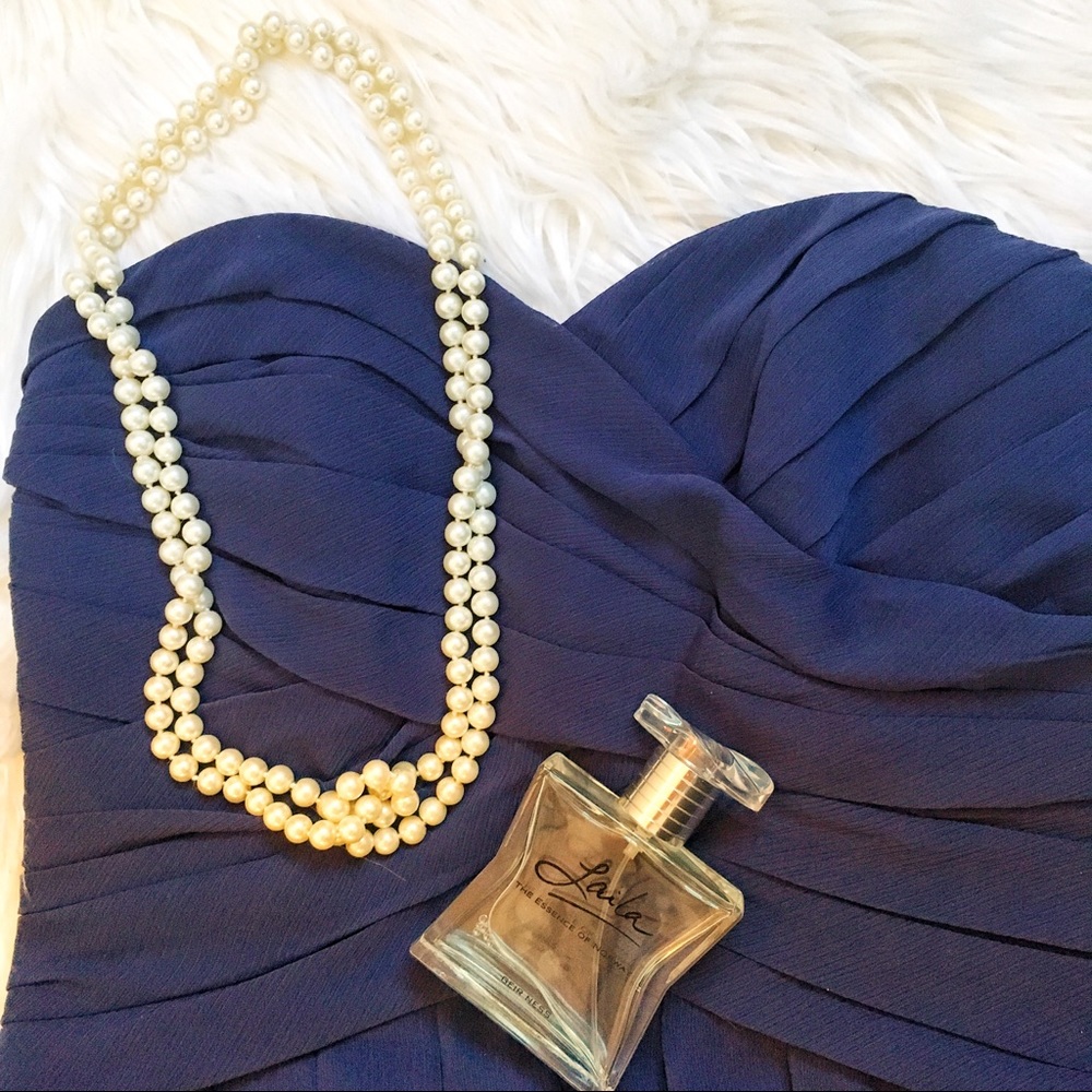 Formal dress. Color: Marine. - Picture 2 of 4